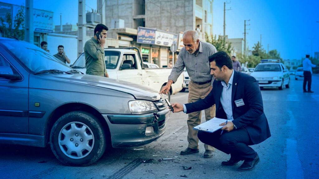اقدامات بعد از تصادف خودرو