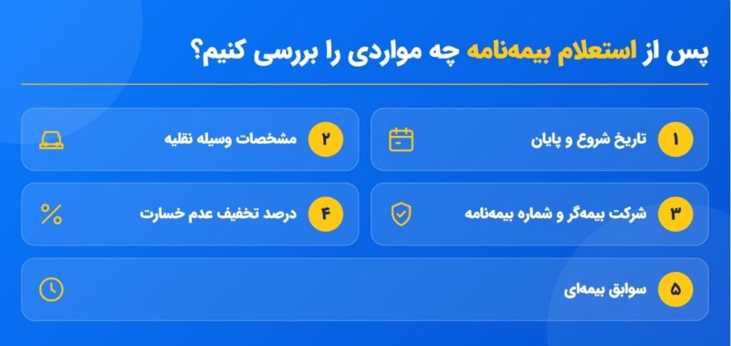 بعد از استعلام بیمه از سنهاب جه باید کرد؟